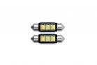 Coppia lampadine auto canbus 3 led smd luce fredda uso interno 12V CA-02709
