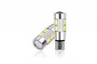 Coppia lampadine auto canbus T10 10 LED luce fredda interni auto 12V CA-02717