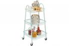 Carrello Multiuso 3ripiani portaoggetti salvaspazio 4ruote girevoli cucina bagno