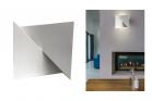 Applique Lampada Parete Gesso Moderno Bianco Verciciabile Doppia Luce G9 GS5043