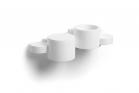 Applique Lampada Parete Gesso Moderno Bianco Verciciabile Doppia Luce G9 GS5046