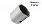 Fresa Tazza Corona Carotatrice 35mm Punta Trapano Muro Foro 20mm