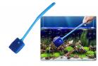 Spazzola Acquario Spugna Raschietto Pulizia Vasca Pesci Rimozione Alghe Blu