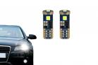 Coppia Lampadine Auto 3 Led SMD 3030 T10 6000K CANBUS 2.4W Lampadina 12V CA02715