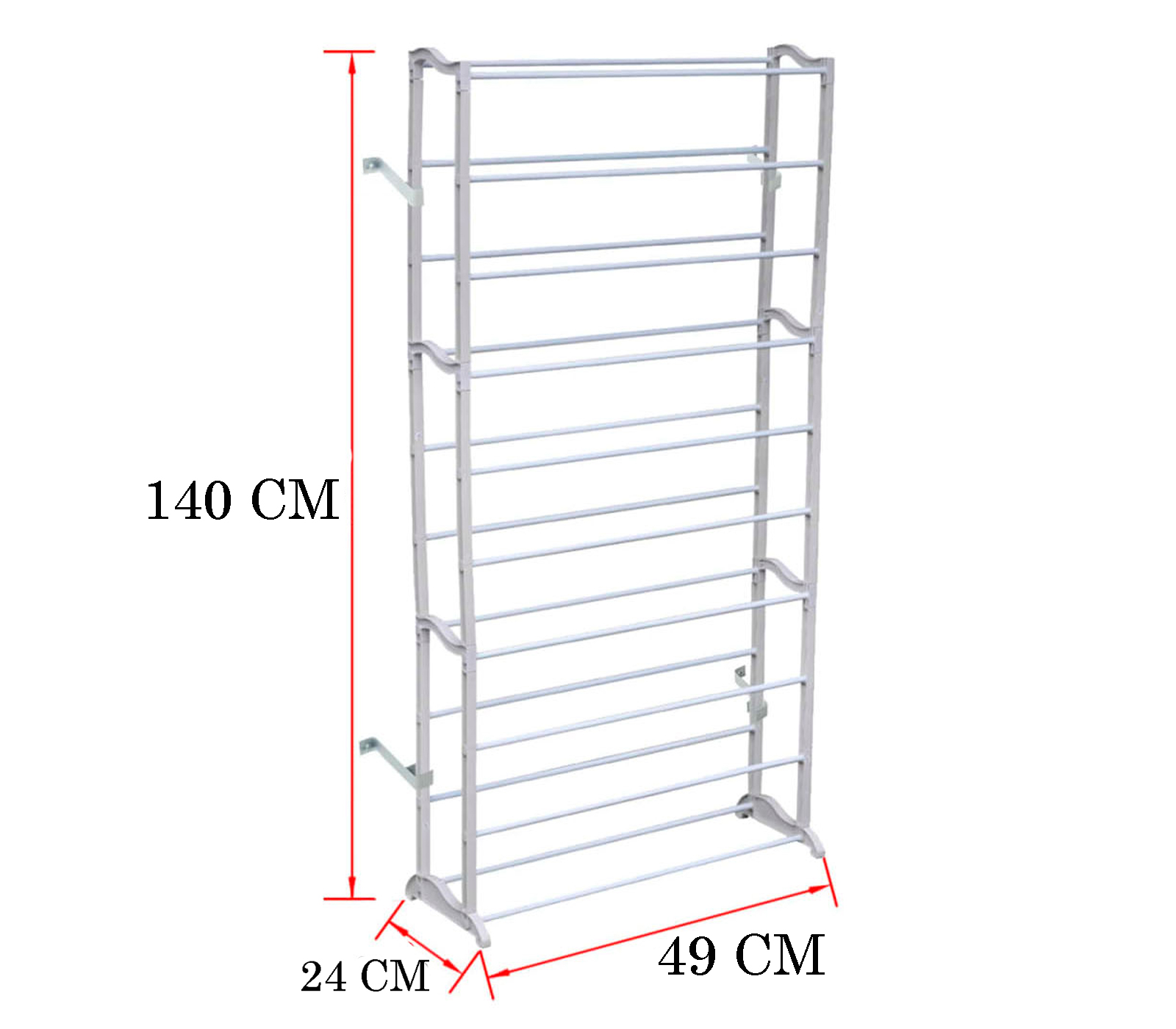 BES-33129 - Organizer e Salvaspazio - beselettronica - Scarpiera  Salvaspazio Slim 10 Ripiani Portascarpe Scaffale Organizer Ripostiglio