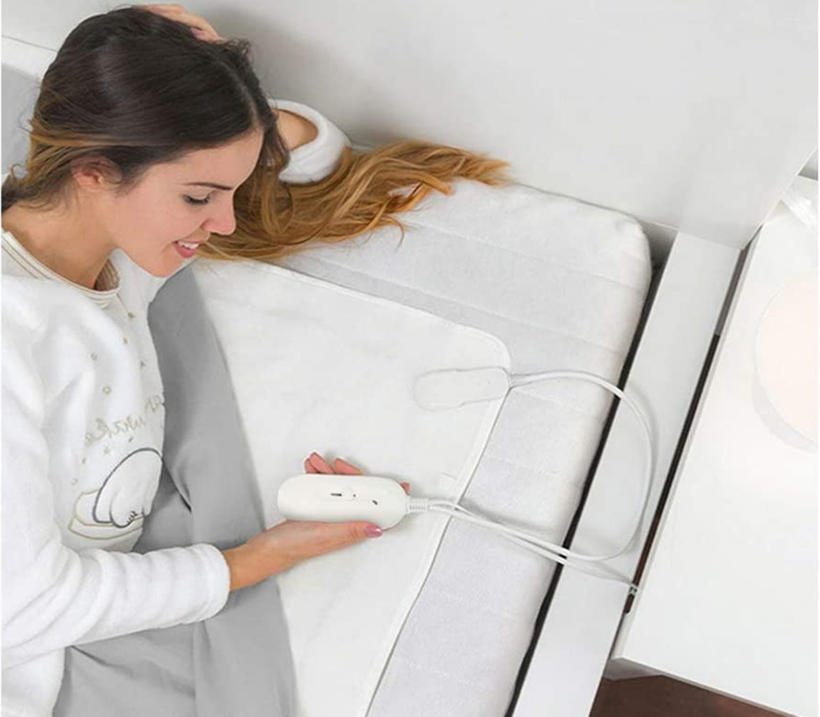 BES-28828 - Piccoli e grandi elettrodomestici - beselettronica - Coperta  elettrica termica letto matrimoniale coprimaterasso scalda 2x60W