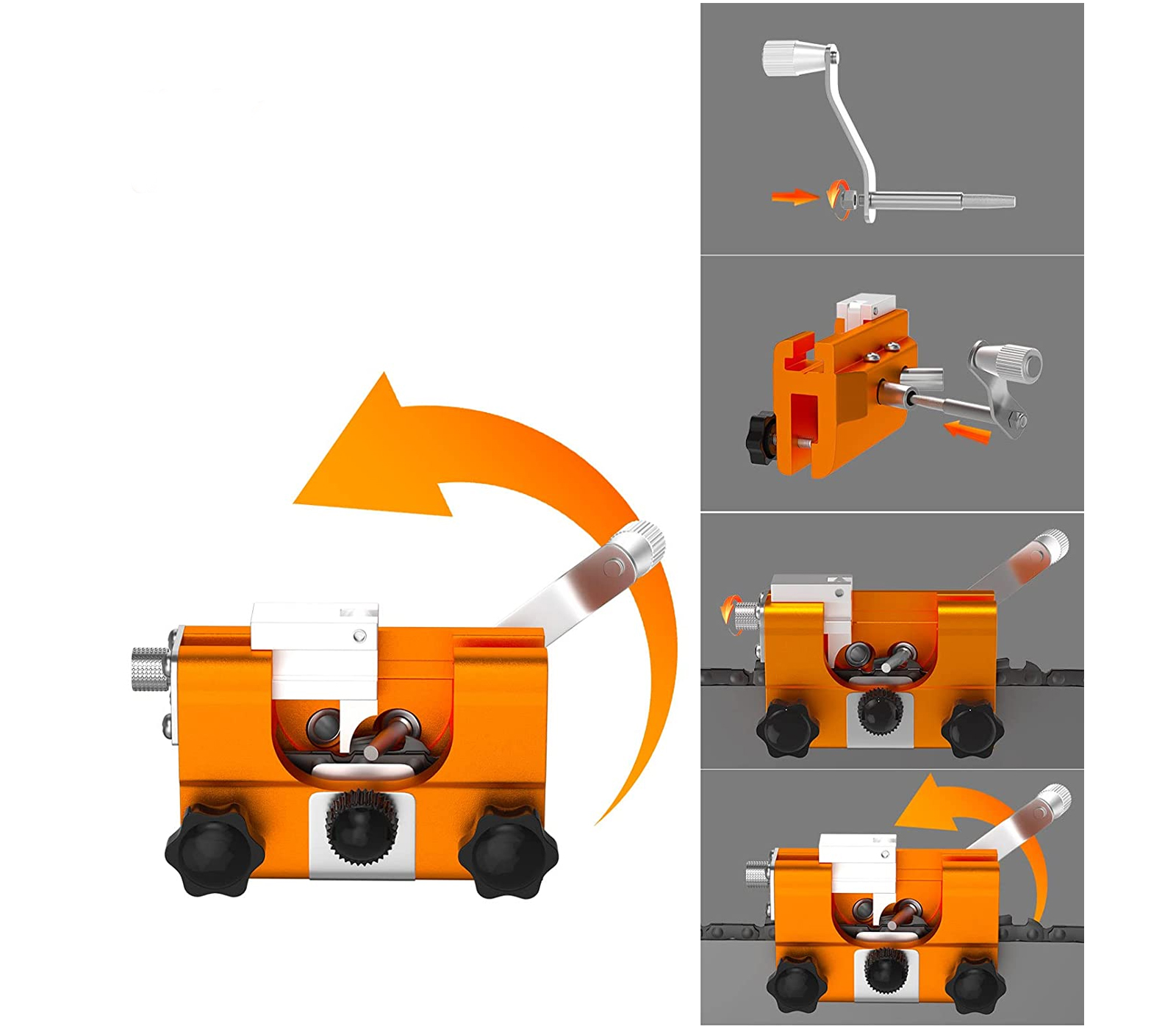 Fralud - Affilatrice manuale affila catena per motosega affilacatene  portatile