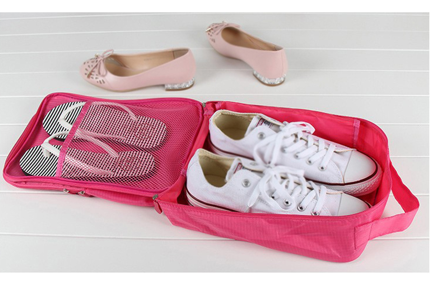 Fino a 4 organizer da viaggio per scarpe