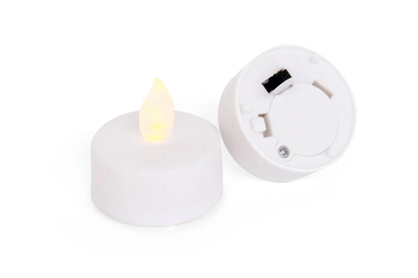 CANDELA BIANCA A LED A BATTERIA D. 5CM H. 15CM