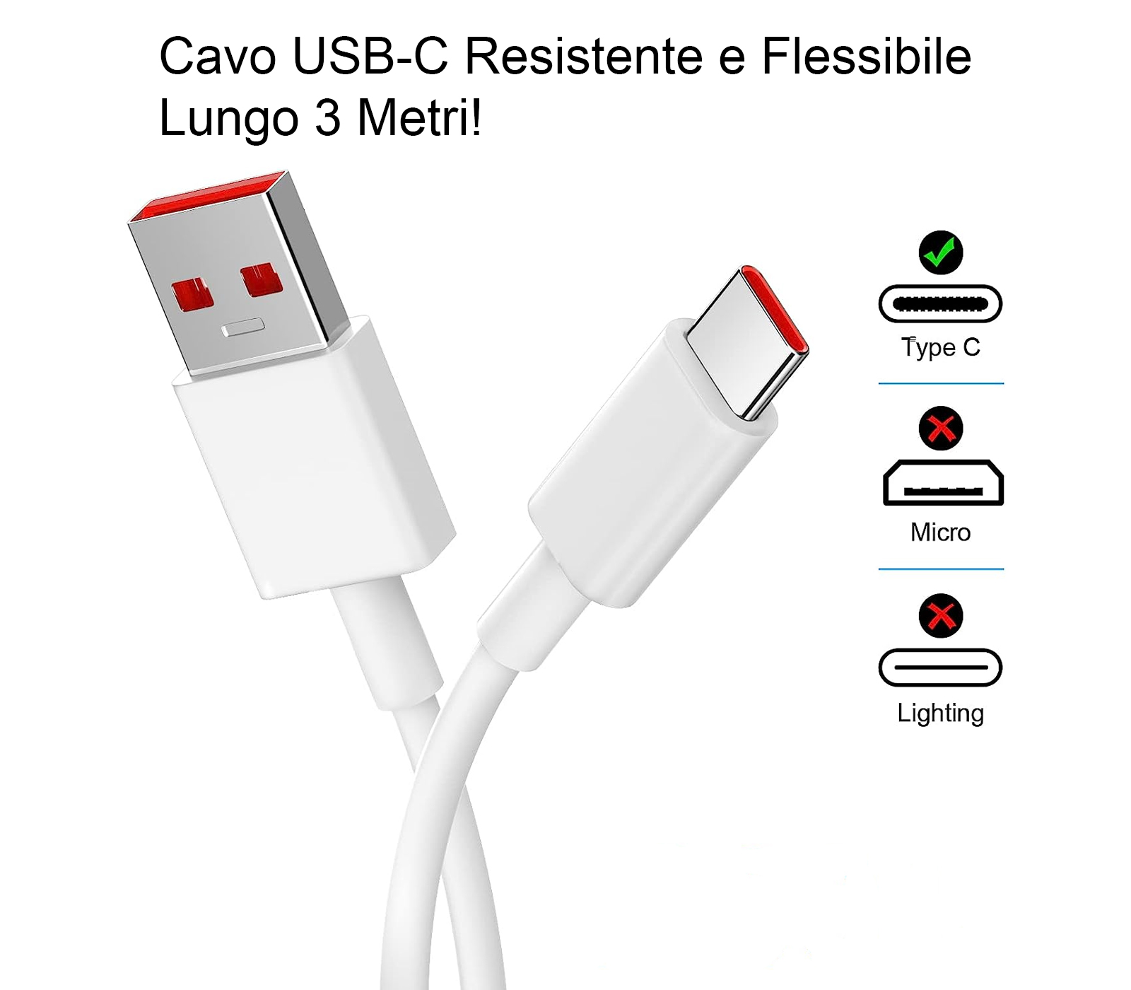 BES-34324 - Cavi e Adattatori - beselettronica - Cavo USB Type C