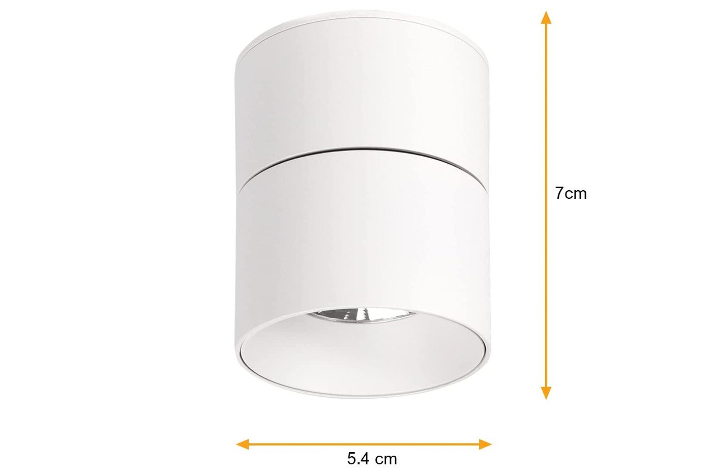 Faretto led da soffitto 20W cilindro bianco in alluminio plafoniera lampada  moderna luce calda naturale fredda