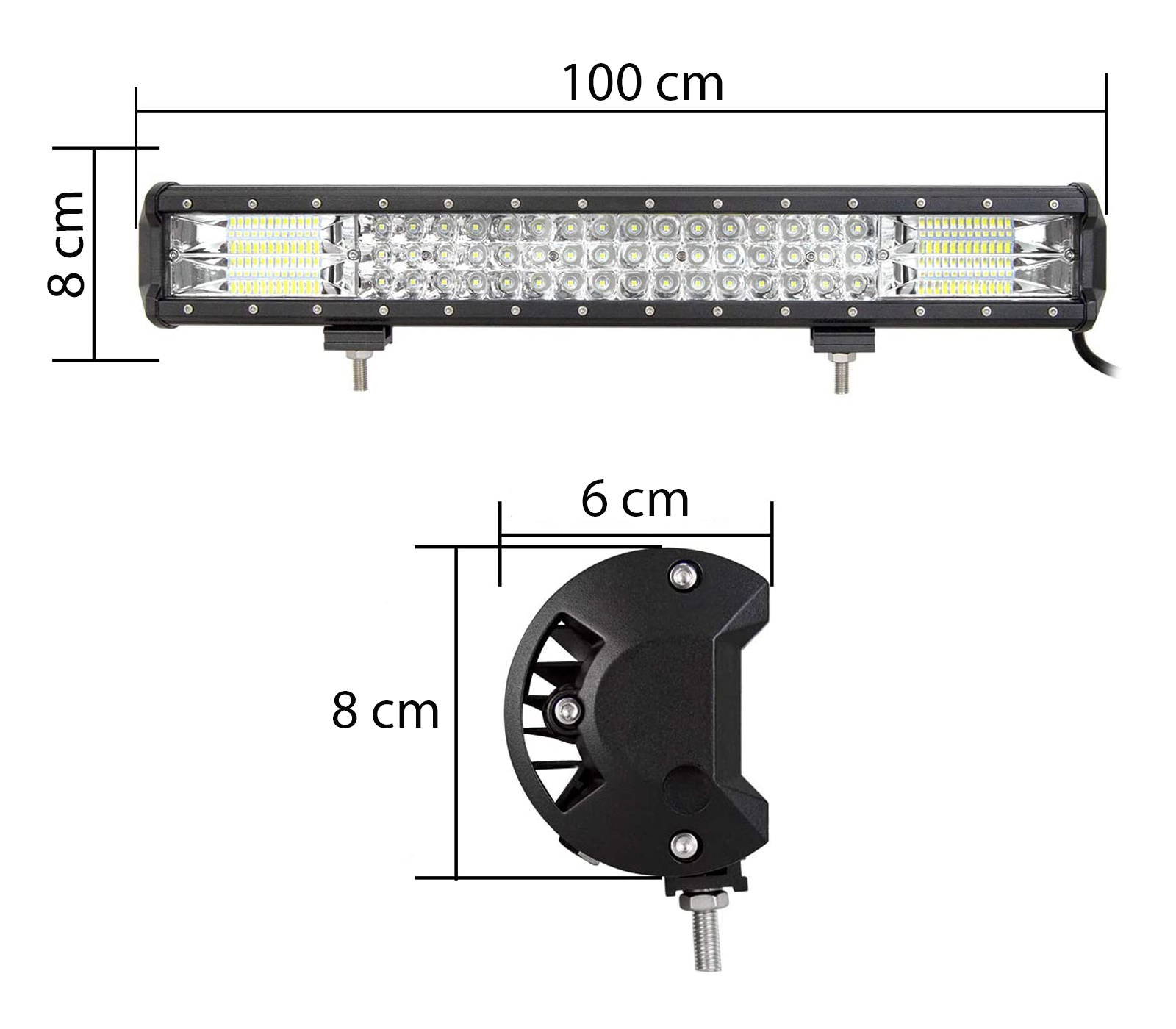 BES-34278 - Luci, Fari e Lampadine Auto - beselettronica - Barra LED  Fuoristrada Faro Supplementare Profondita Auto 540W 6000K IP67 100CM