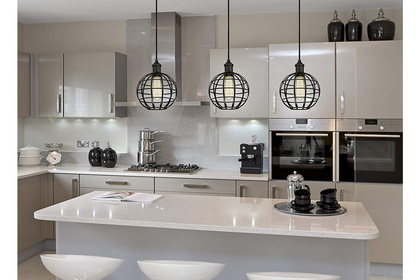 Lampadario Industriale Retro di Diamanti per Cafe Cucina Tobaling Lampada a Sospensione E27 Gabbia Bianco M Classe di efficienza energetica A+ Bar Corridoio Sala Lampadario Industriale Retro di Diamanti per Cafe Cucina Tobaling Lampada a Sospensione E27 Gabbia Bianco M Classe di efficienza energetica A+ Bar Corridoio Sala