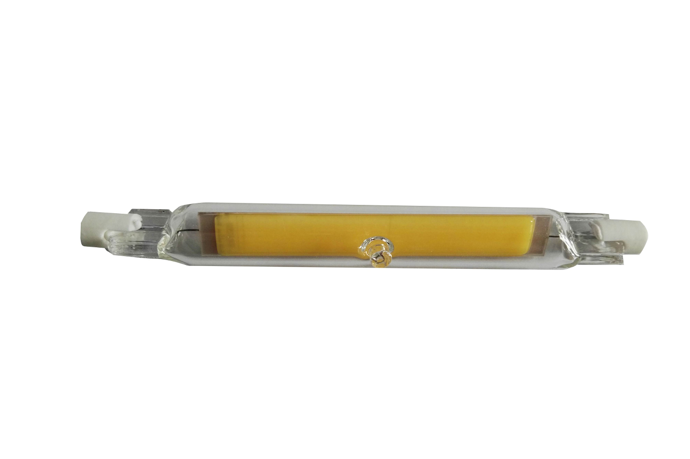 Lampadina led attacco R7S 12w cob luce lineare 118mm slim trasparente  sostituto alogena a basso consumo