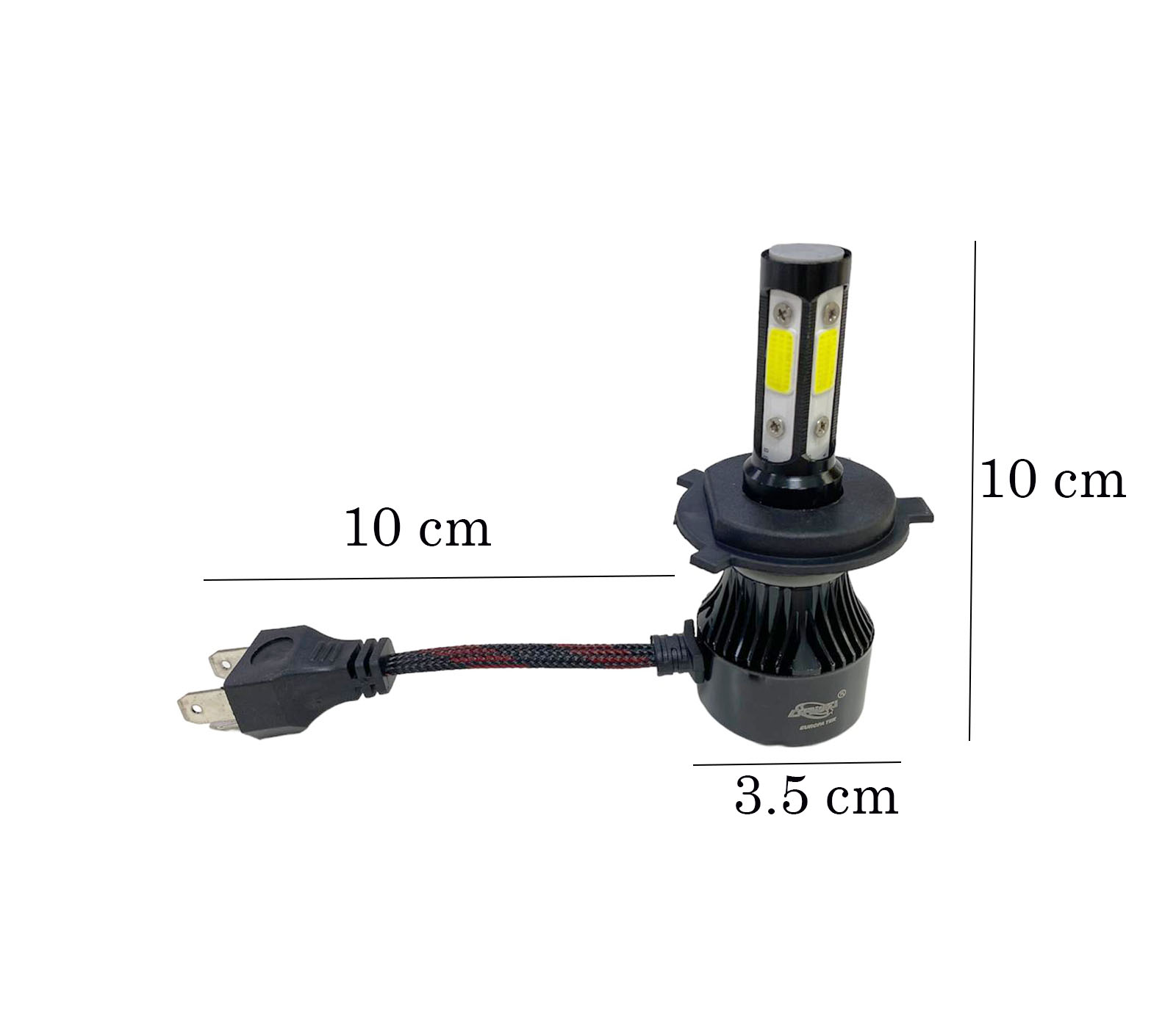 BES-33241 - Luci, Fari e Lampadine Auto - beselettronica - Lampadine Led  Auto H4 60w Luce Fredda Coppia Lampade Ricambio X7 ET-05558