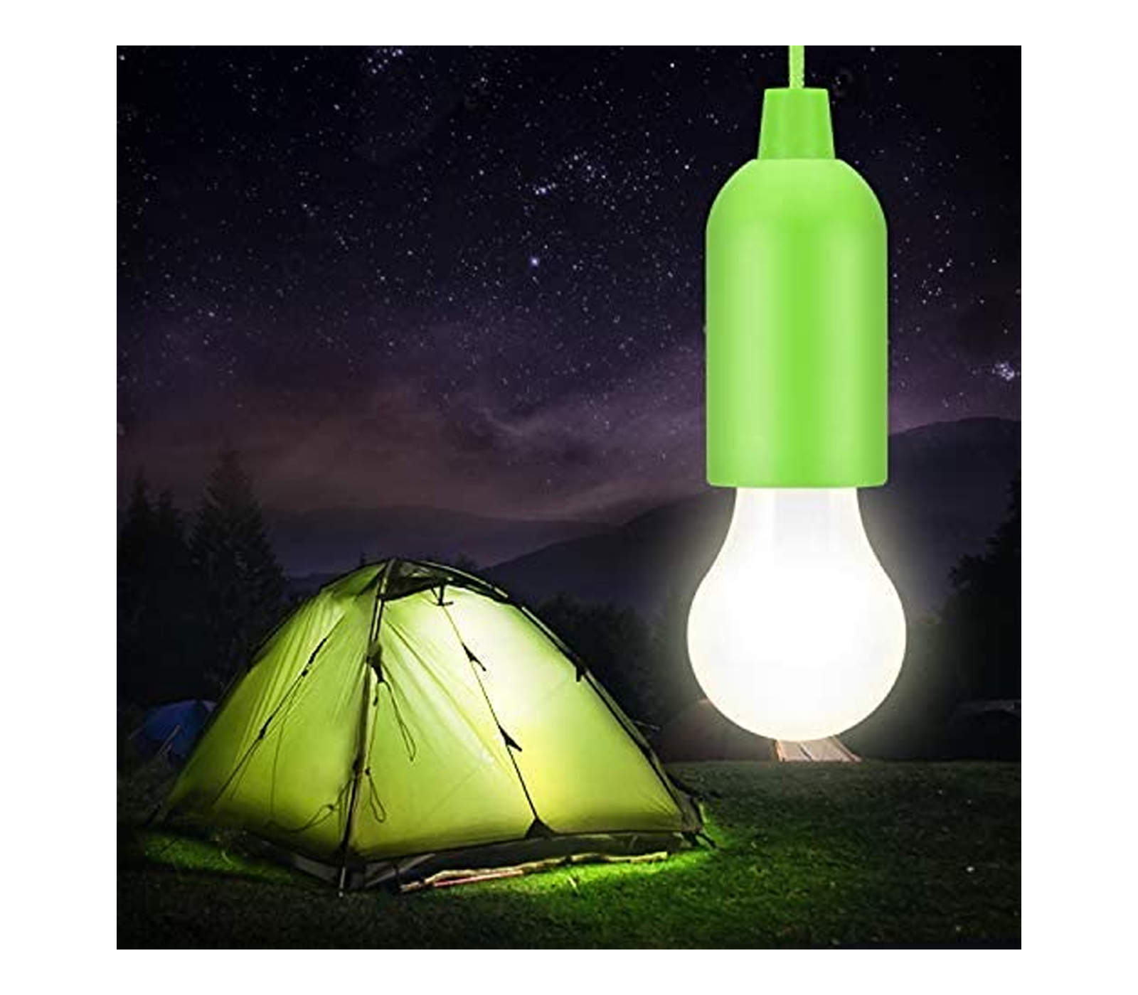 BES-32659 - Lampadine e Adattatori - beselettronica - Lampadina Led Batteria  Luce Fredda Portatile Colorata Cordoncino Accensione