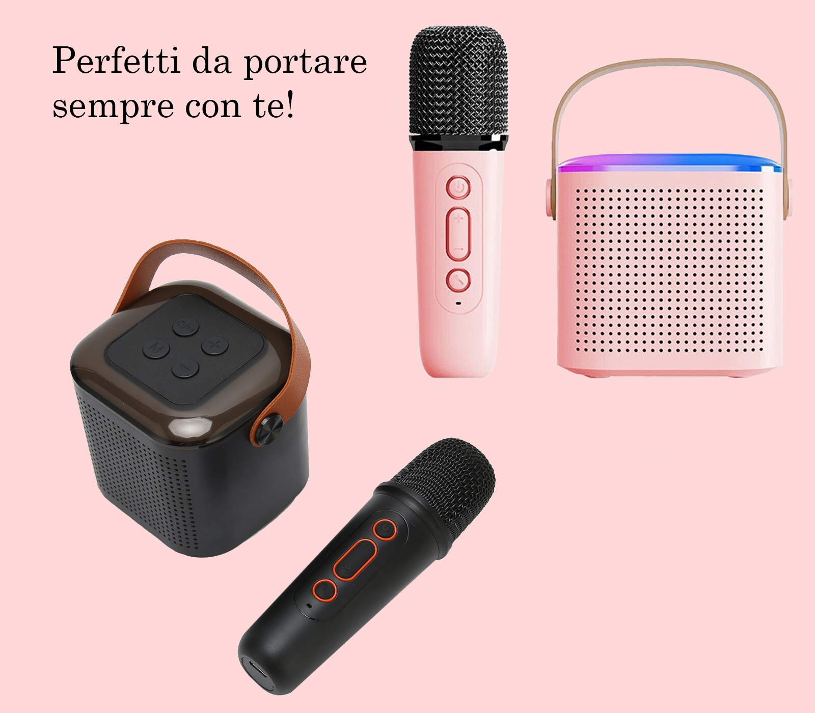 BES-34371 - Casse e Diffusori HI-FI - beselettronica - Cassa Bluetooth  Portatile Karaoke Microfono Wireless USB Y1