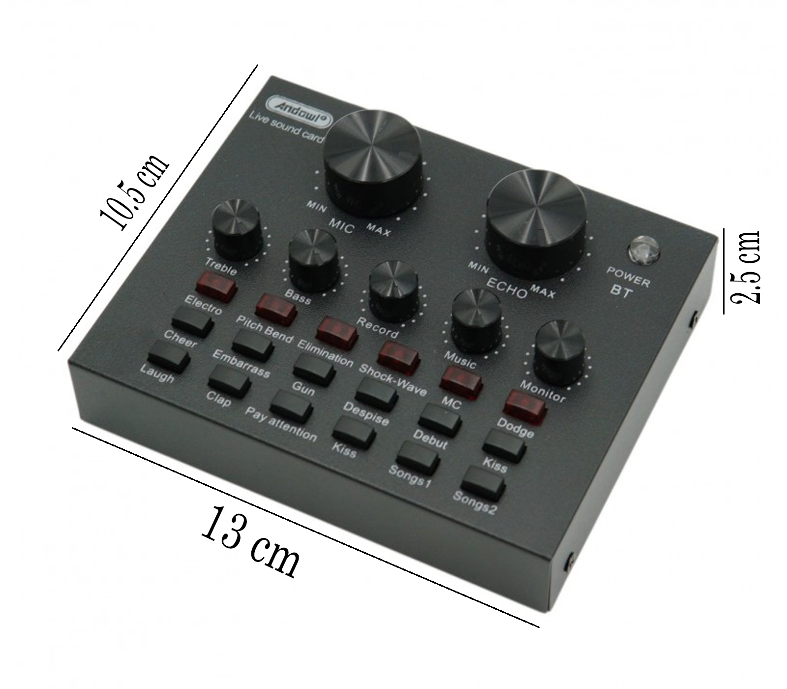 BES-32451 - Periferiche - beselettronica - Scheda Audio Mixer Esterna Live  Effetti Sonori Multifunzione Microfono HP-201