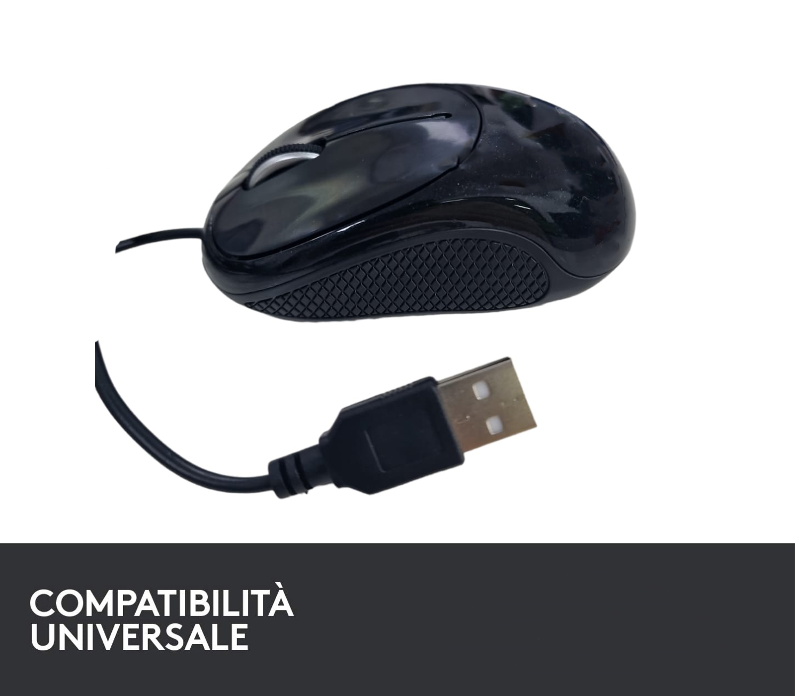 BES-34145 - Mouse e Tastiere - beselettronica - Mouse USB Con Filo Ottico  Ergonomico Compatto per PC Ufficio 1200 CPI QM81