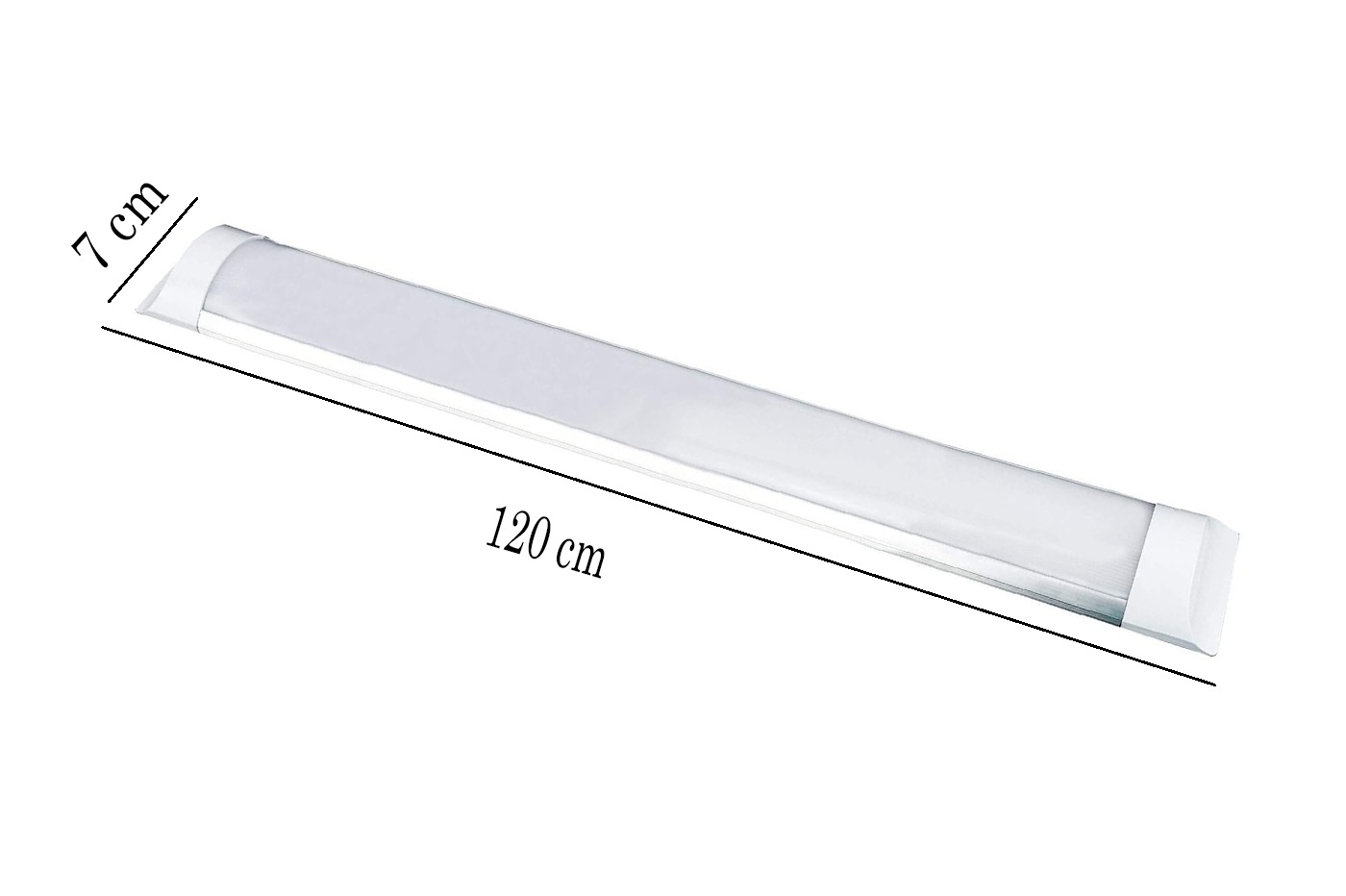 120cm Barra Neon led 36W Applique Plafoniera Soffitto 220v Bianco Freddo