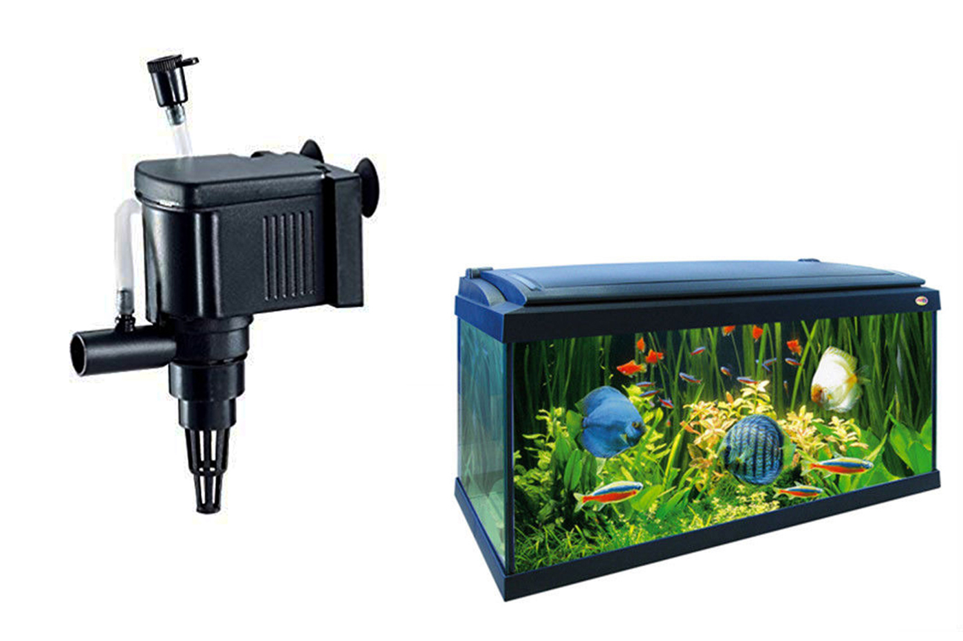 BES-25535 - Acquariologia - beselettronica - PF448 Pompa elettrica filtro  sommergibile 6W centrifuga silenzioso acquario 450L