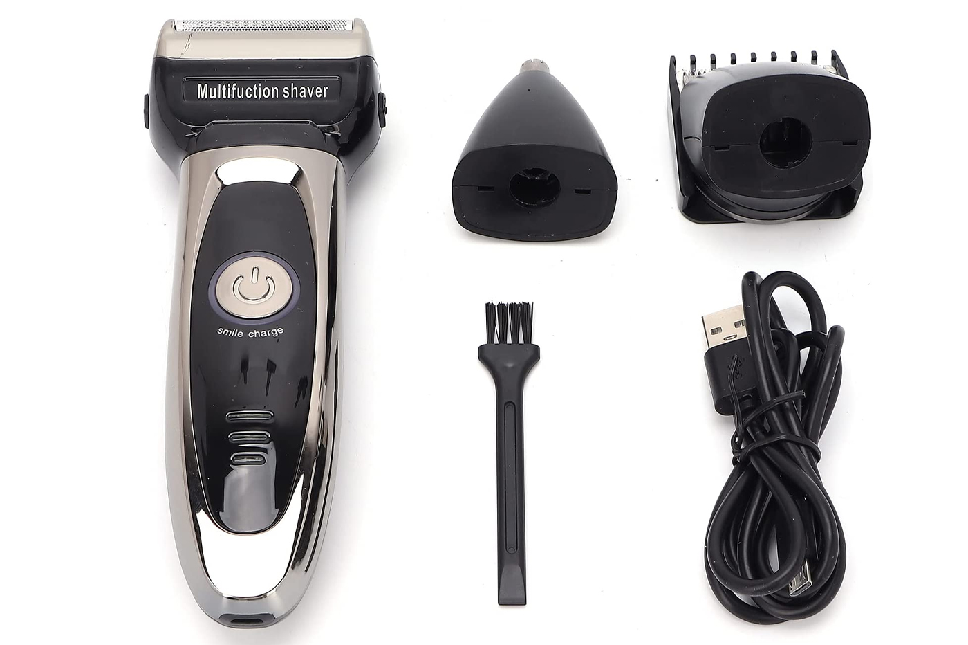 Rasoio elettrico Ricaricabile Elettrico Barba Trimmer Macchina da Barba per  Uomo Barba Rasoio Wet-Dry Doppio Uso Lavabile