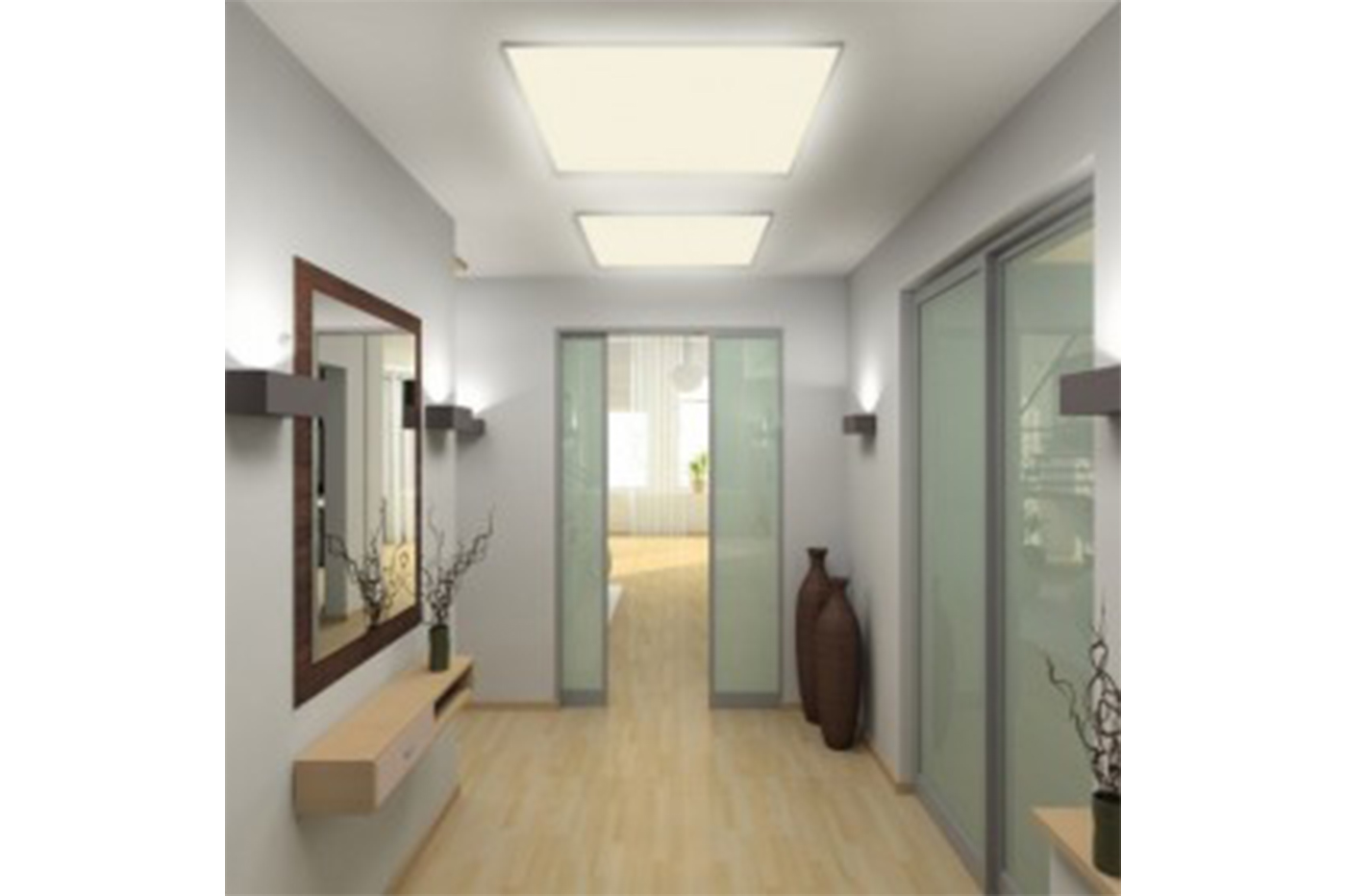 Plafoniere Con Lampade A Vista : Bes pannelli beselettronica pannello led w