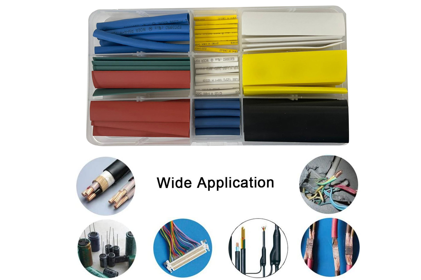 127 Pz. Kit Guaine Termorestringenti, Protezione Cavi Elettrici E  Avvolgimento Fili, Guaina Termorestringente 2:1 Impermeabile, Acquista ,  Risparmia