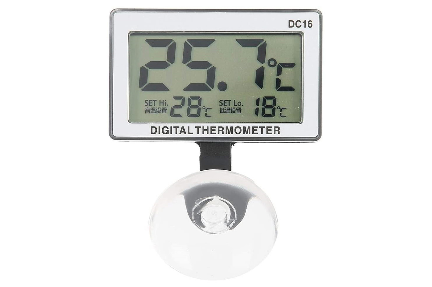 BES-28294 - Acquariologia - beselettronica - Termometro per acquario  impermeabile schermo lcd ventosa interno DC16